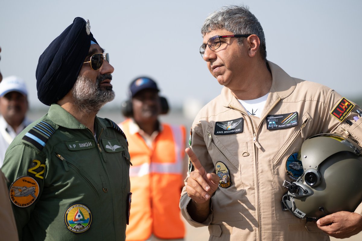 Had the privilege to fly with the Chief of Air Staff Air Chief Marshal AP Singh and update him on the progress. #AeroIndia2025 #LUH