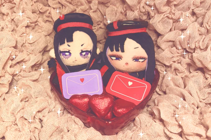 我が家のウンファぬいちゃんずがチョコくれた 
