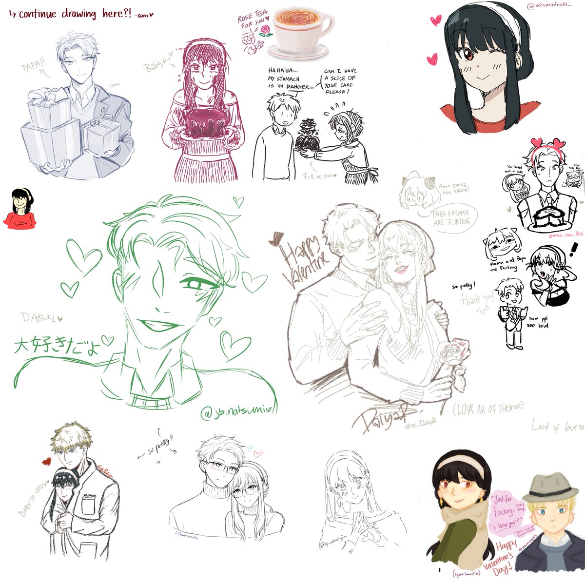 ♡♡♡ how did i get so lucky... yet again such beautifully detailed artworks... 😭🤍 you made my valentine's day!