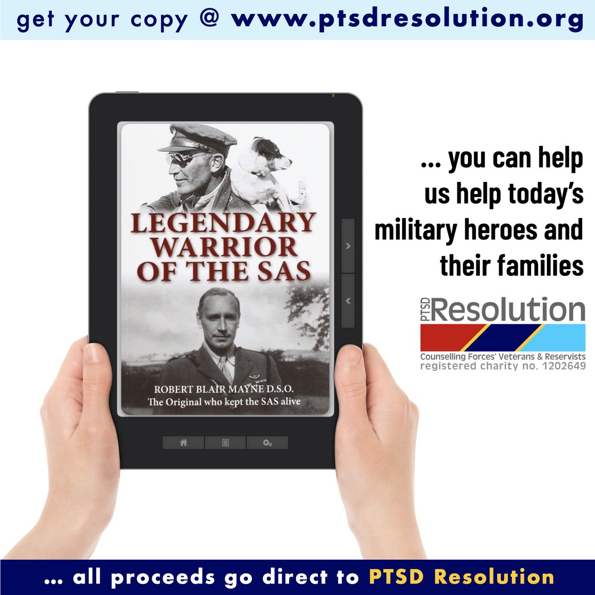 Download a copy of 'Legendary Warrior of the SAS' by John O'Neill and you will: 

A) get yourself an excellent read 😀 

B) support UK Veterans &amp; families 😀

All proceeds going direct to PTSD Resolution, so we can continue our important work 🙏

➡️ ptsdr-merc.co.uk/index.php?rout…