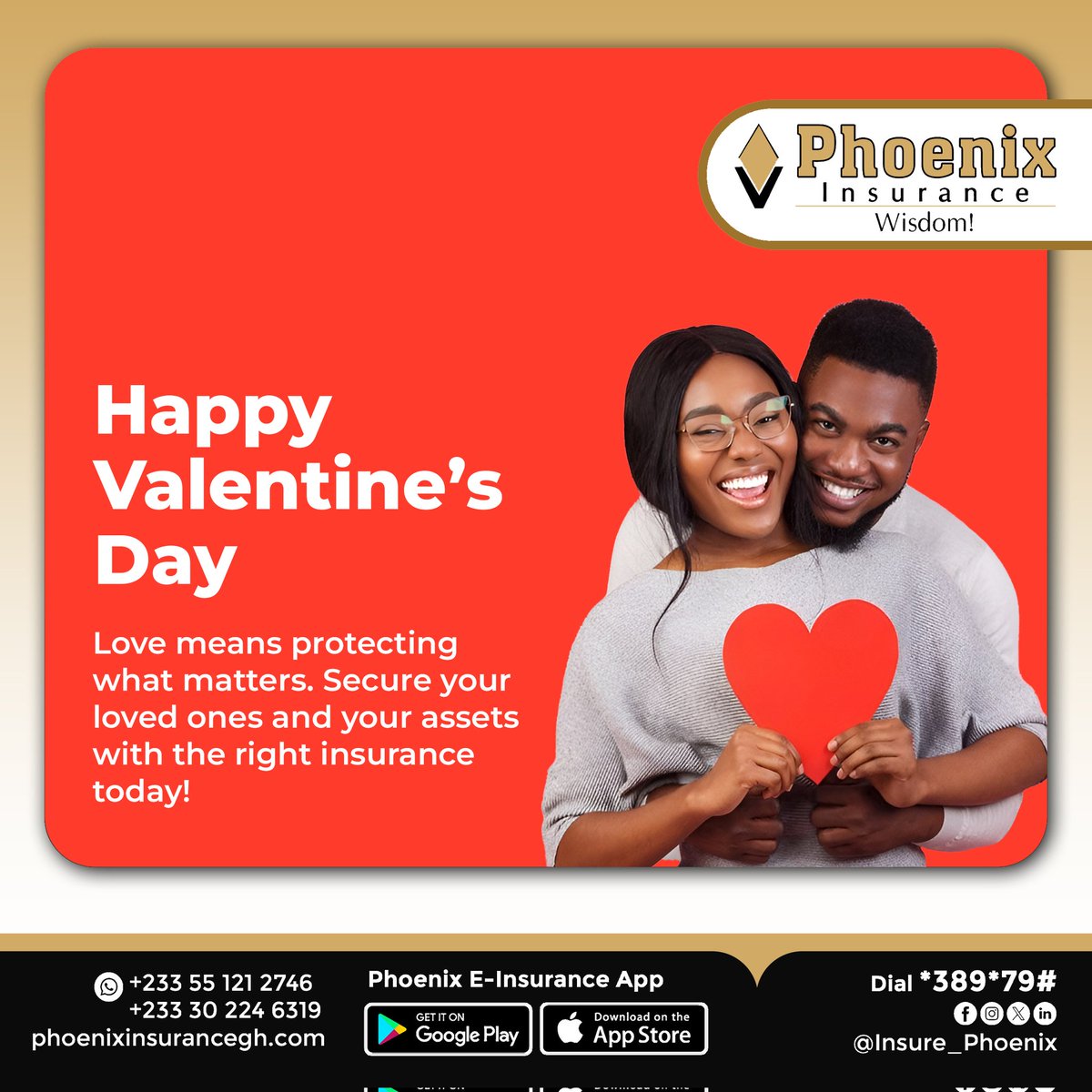 Insure_phoenix's tweet image. Love means protection!  This Valentine’s Day, secure your loved ones and assets with the right insurance.

#PhoenixInsurance 
#LoveWithSecurity