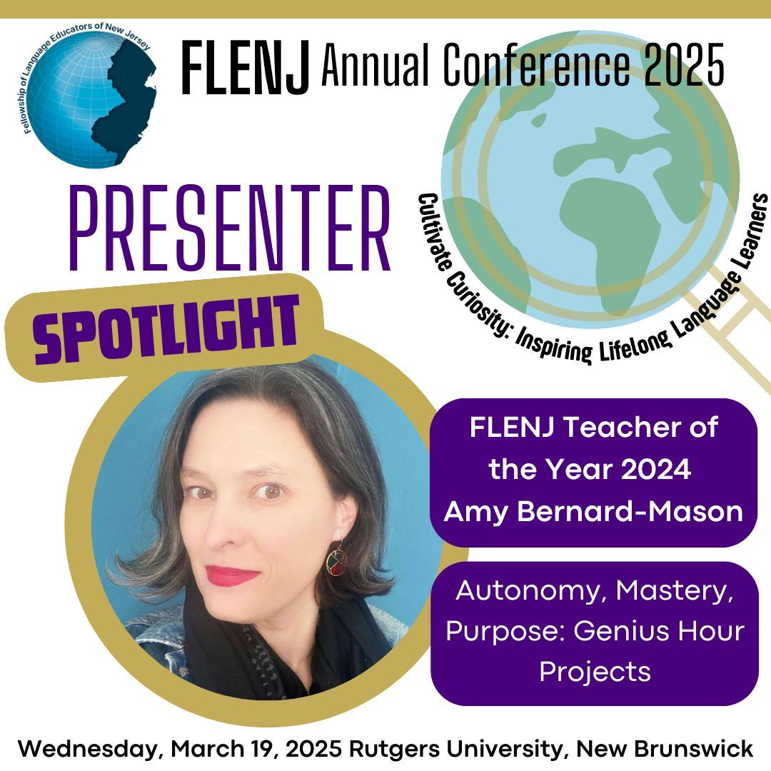 All of the heart eyes 😍 😍 😍 for our Teacher of the Year and presenter at #AC25! Join us at Rutgers University on 3/19 to learn from NJ's 2024 TOY all about Genius Hour! Register here: buff.ly/4hb0qPT