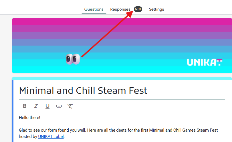 UNIKATlabel's tweet photo. Less than 24 hours to go to register

Get those Minimal and Chill games in indiedev people!
Link to submit your game is in our bio https://t.co/p1XPCYVxqo