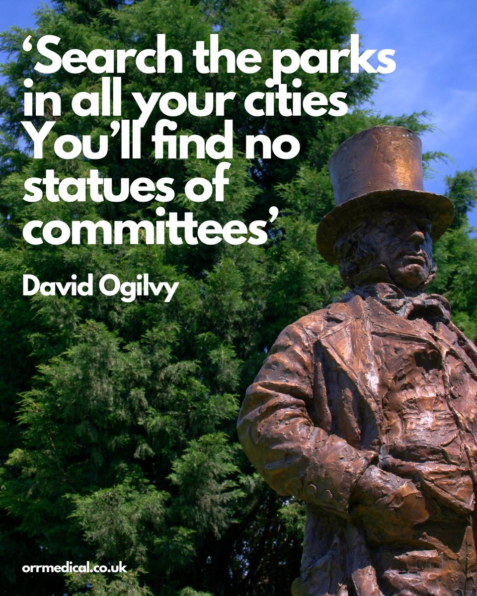 ORRMedical's tweet image. Very few radical innovations occur via committee. Fortunately, small businesses can avoid the dreaded committee mentality. 

This quote sums it up perfectly!