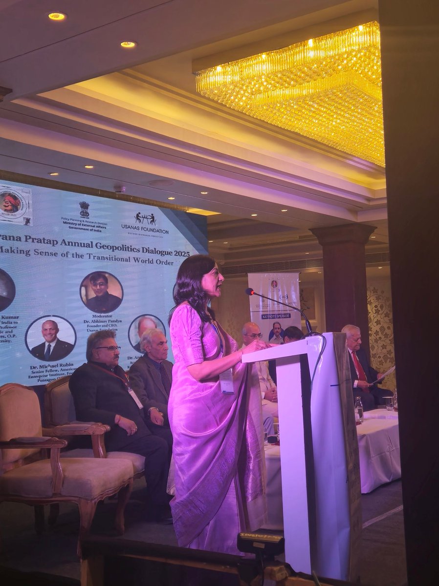 UsanasF's tweet photo. Our Director @anitajain_02 delivering the welcoming remarks at MPAGD 2025.
@MEAIndia @ramthebestIFS
#MPAGD2025 #WelcomeRemarks #Leadership #EventHighlights #PolicyDialogue #DirectorAnita #Conference https://t.co/L0ULVRmpEu