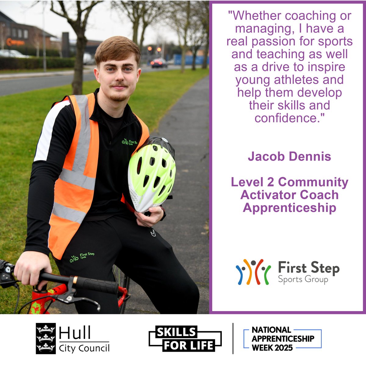 Travel Hull (@travel_hull) on Twitter photo Helping young people learn the skills to cycle and walk to school is all in a day's work for <a href="/FirstStepSports/">First Step Sports</a> coach Jacob Dennis, who is nearing completion of his apprenticeship π΄ββοΈπΆ
π news.hull.gov.uk/14/02/2025/appβ¦
#NAW2025 #ActiveTravel Helping young people learn the skills to cycle and walk to school is all in a day's work for <a href="/FirstStepSports/">First Step Sports</a> coach Jacob Dennis, who is nearing completion of his apprenticeship π΄ββοΈπΆ
π news.hull.gov.uk/14/02/2025/appβ¦
#NAW2025 #ActiveTravel