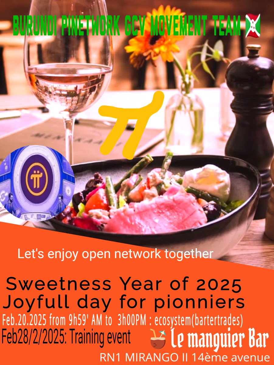 HAVYARIMANAsim1's tweet image. #BurundiGcvMovementTeam
We&apos;re warmly Welcomed #OpenNet
With #BoomBarterTrades at 20th/02/025 8h:00 UTC &amp;amp;9h:59 Burundi Time .#GlobalImpact
@PiCoreTeam @dorisyincpa
@lurima_pi @jojo102102
@oliverndati @kaserekatresor1 
@nsengileo
