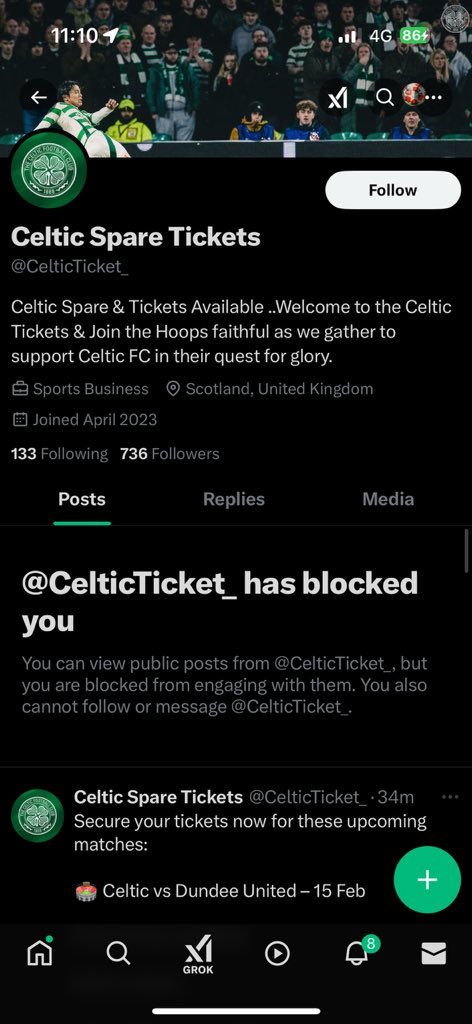 Theres 736 of yous following this page , theres a reason why they have blocked me .

Dont get scammed !