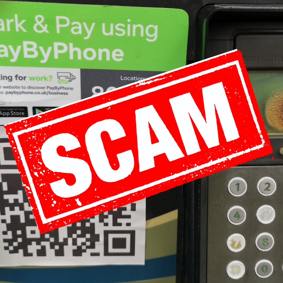 WestNorthants's tweet photo. ‼️ Please be aware of fake QR codes that have been put on some of our car parking machines by scammers. We are monitoring and removing stickers as we find them, but please take care to avoid falling victim. https://t.co/iovpaVEFCz
