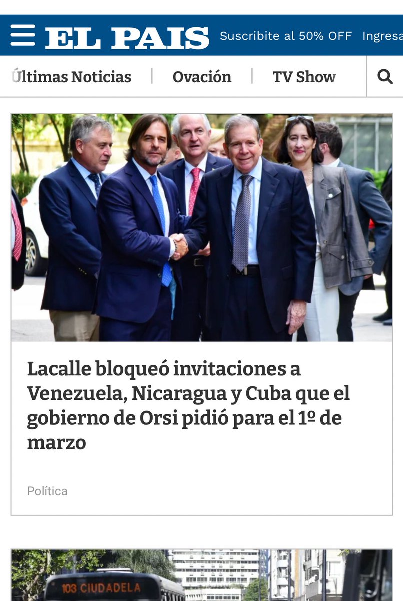 Una cosa es defender los intereses del PAÍS y una muy distinta es invitar a una asunción DEMOCRATICA a países que se encuentran lejos DE…
Pásenle el link de la transmisión.