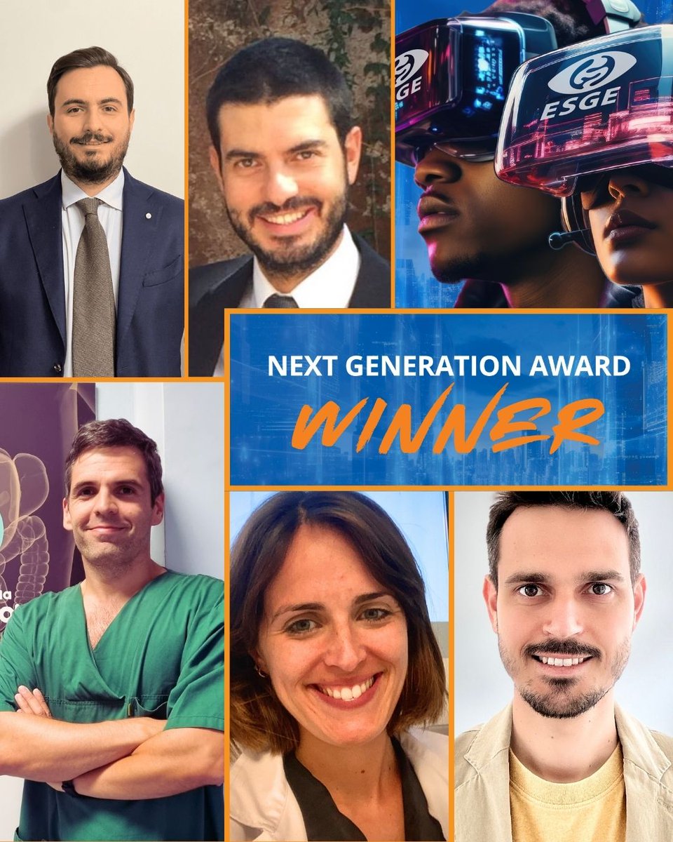 ESGE (@esge_news) on Twitter photo It's our pleasure to congratulate Sara Teles de Campos, Pieter Sinonquel <a href="/MarcelloMaida/">Marcello Maida</a> <a href="/gle_esposito/">Gianluca Esposito</a> & João Santos-Antunes- winners of the ESGE Next Generation Award 2025! 5 bright sparks who are at the forefront of pioneering GI endoscopic research 💫🚀
esge.com/next-generatio… It's our pleasure to congratulate Sara Teles de Campos, Pieter Sinonquel <a href="/MarcelloMaida/">Marcello Maida</a> <a href="/gle_esposito/">Gianluca Esposito</a> & João Santos-Antunes- winners of the ESGE Next Generation Award 2025! 5 bright sparks who are at the forefront of pioneering GI endoscopic research 💫🚀
esge.com/next-generatio…