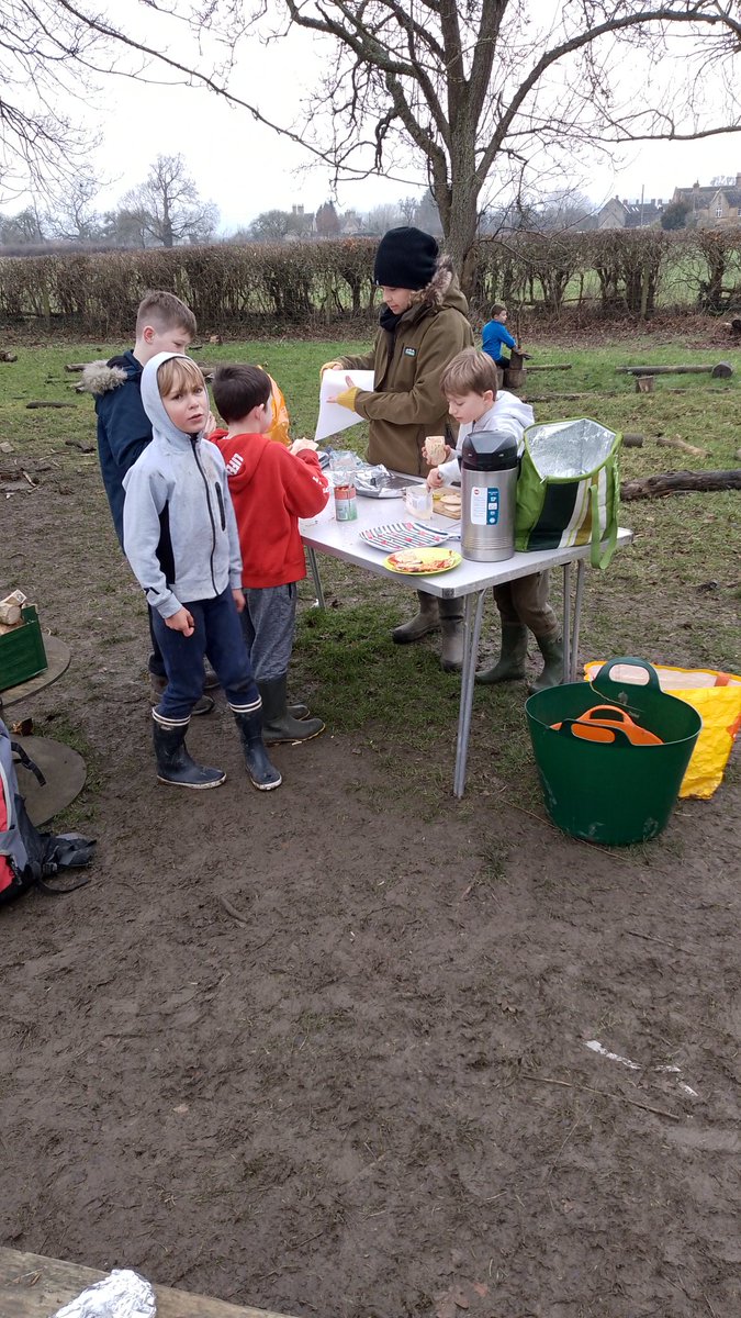 IVSchool's tweet image. Making pizzas at Forest School 🍕