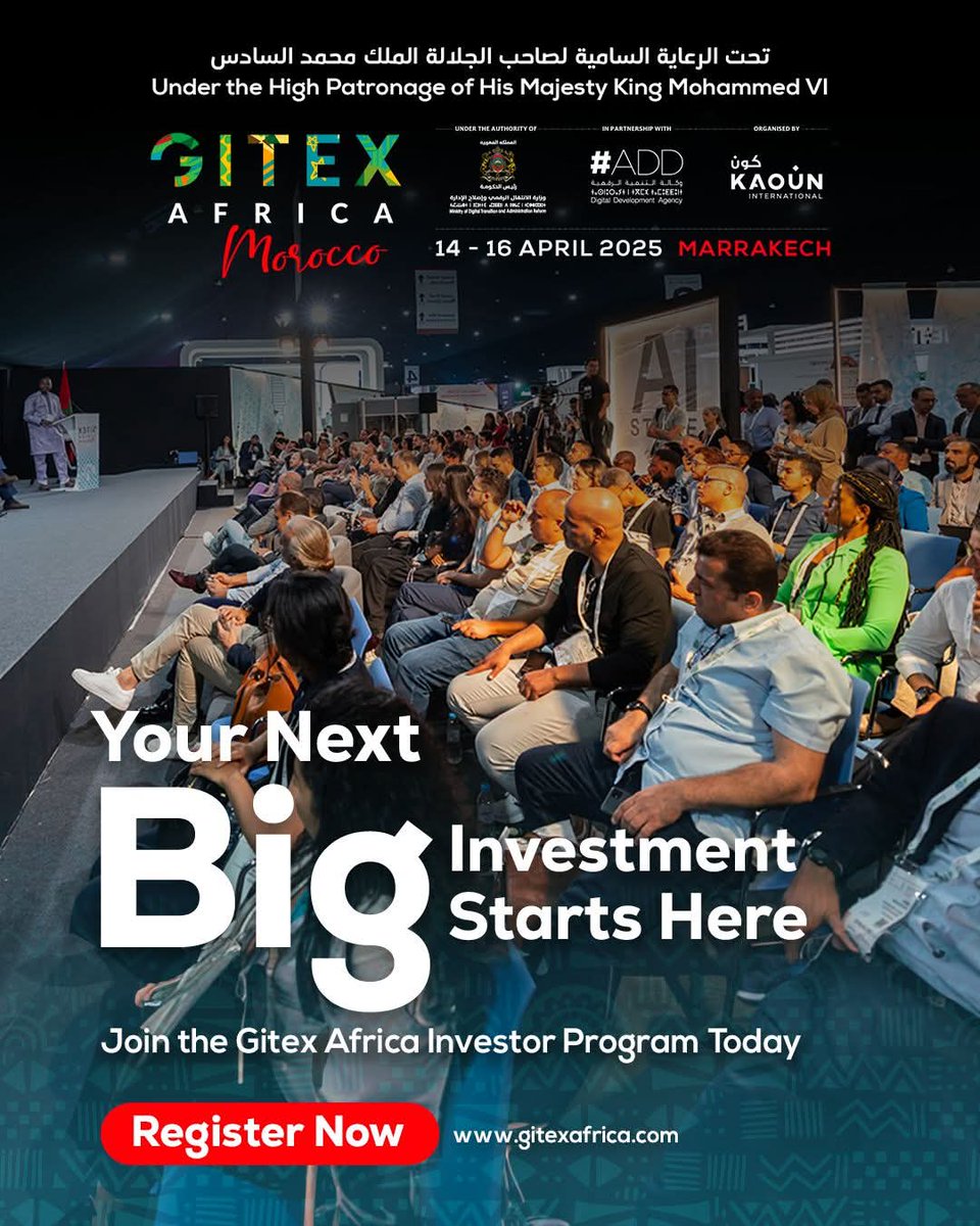 VMCalendar's tweet photo. 💼 Join 350+ Investors Unlocking Africa’s Next Big Innovations  Discover game-changing startups and industry disruptors at GITEX AFRICA 2025. #GITEXAFRICA #InvestorsProgram #Innovation #Marrakech2025

https://t.co/86ZaD0jNT4 via @YouTube https://t.co/nt8vuNeW8v