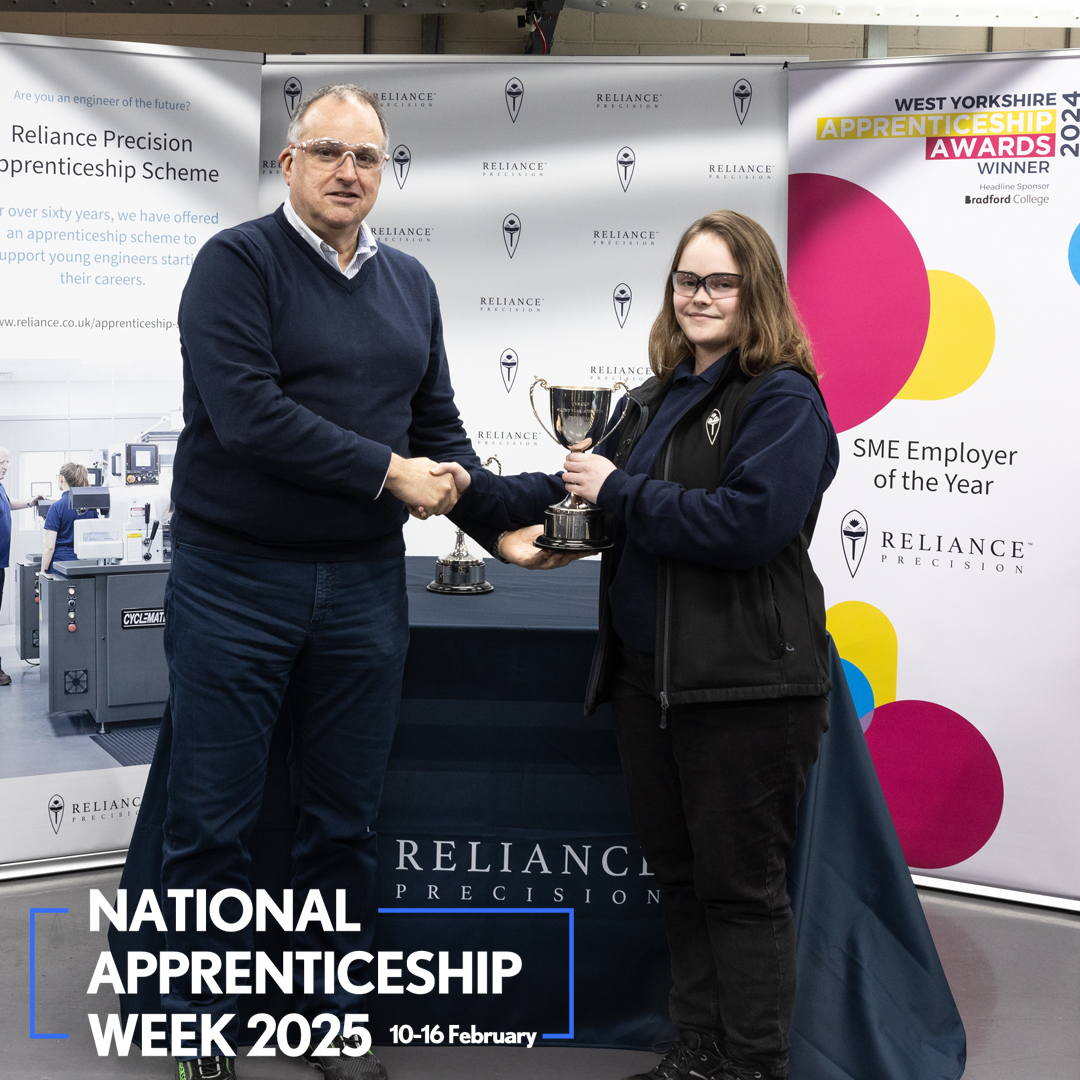 Our Second Year Apprentice of the Year is Lucie. Lucie has won the JMS Cup due to receiving consistently good feedback on her second year rotation around the different departments at Reliance. Well done Lucie! (3/5)

#ApprenticeOfTheYearAwards #NAW2025 #SkillsForLife
