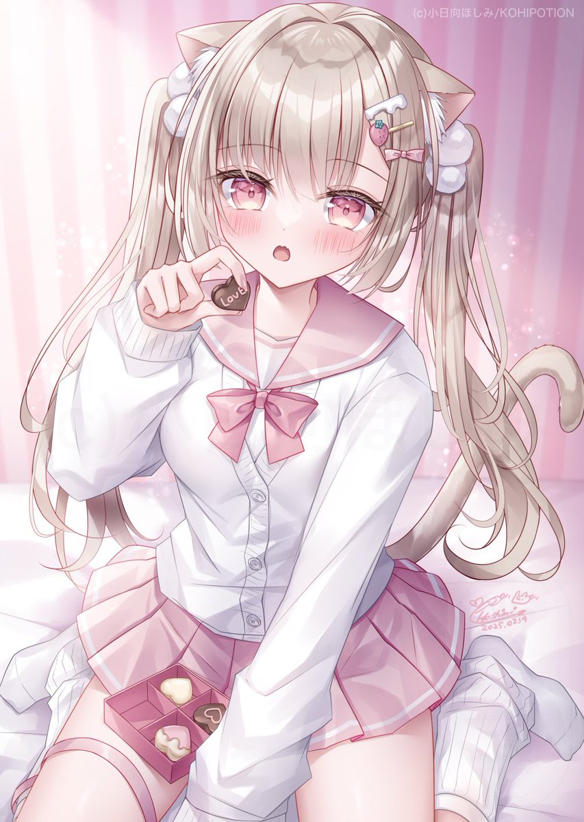「ハッピーバレンタイン #バレンタインデー 」|小日向ほしみのイラスト