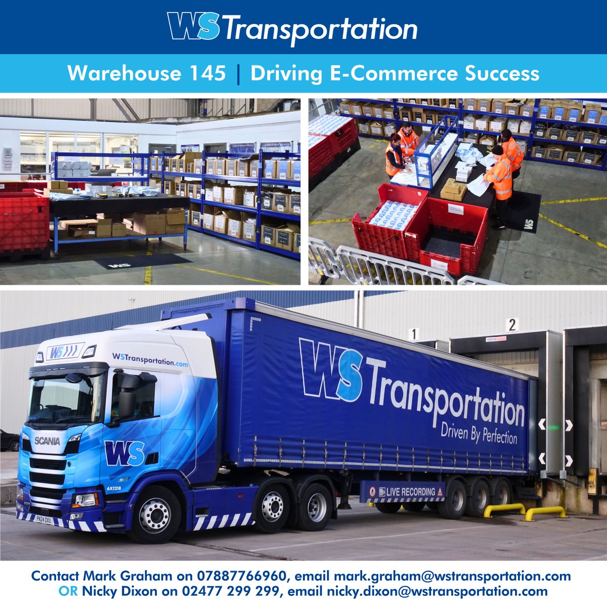 At WS Transportation Warehouse 145, our e-commerce services are growing fast, helping small businesses with affordable, low-cost picking and packing rates – a smart choice for cost-effective fulfilment. Contact us today to see how we can help!