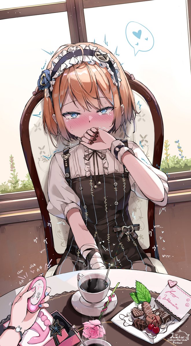 Exciting Valentine Date・刺激的なバレンタインデート
Happy Valentine!

"I never thought you would pick this as a gift.. let's see~♡"
"Ahn♡! N..not so sudden.."
「へ～こんなものがバレンタインギフトなんて以外だな～。どれどれ♡...」
「あん～ちょ..ちょっといきなり..強すぎ」 