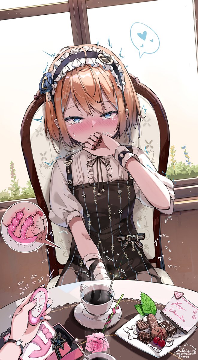 Exciting Valentine Date・刺激的なバレンタインデート
Happy Valentine!

"I never thought you would pick this as a gift.. let's see~♡"
"Ahn♡! N..not so sudden.."
「へ～こんなものがバレンタインギフトなんて以外だな～。どれどれ♡...」
「あん～ちょ..ちょっといきなり..強すぎ」 