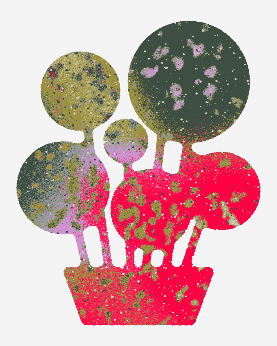 Patina - #plant #illustration with #patina #texture