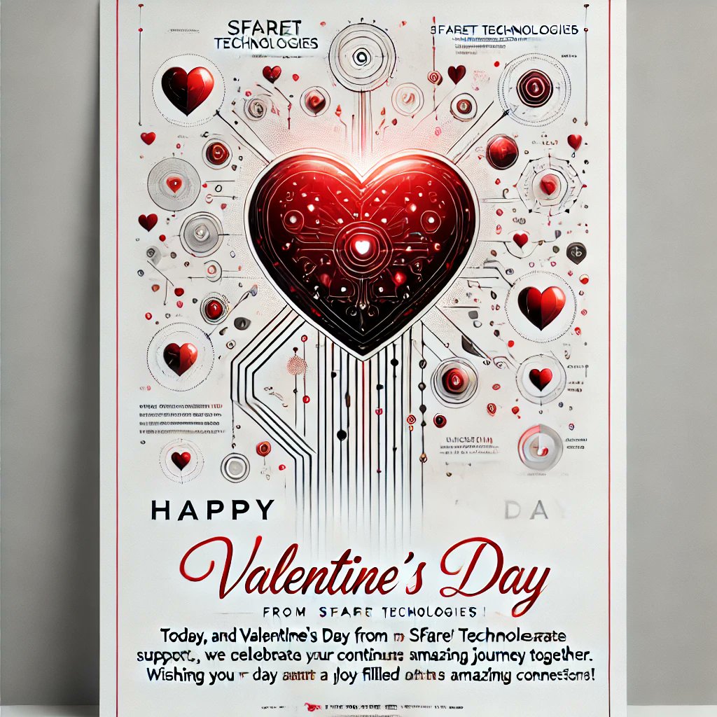 SfaretTech's tweet image. Happy Valentine’s Day from SFARET TECHNOLOGIES! ❤️

Today, we celebrate the spirit of connection, trust, and partnership. We appreciate your support and look forward to continuing this amazing journey.

#HappyValentinesDay #SFARETTECH #PartnershipMatters #WithLoveFromSFARET