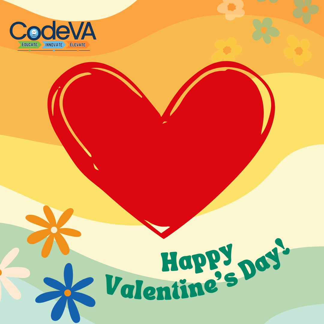 codeVirginia's tweet image. Happy Valentine&apos;s Day from CodeVA!