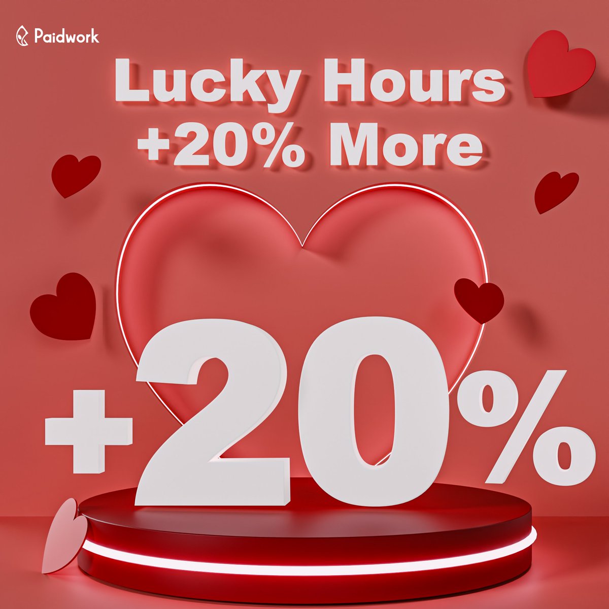 💘 Love is in the (gaming) air! 💘

This Valentine’s Day, we’re spreading the love with an EPIC BONUS! 🎮 Earn 20% MORE 💰 when you play games for the next 3 days!

🔗 paidwork.com

Start now &amp; make this Valentine’s a profitable one!