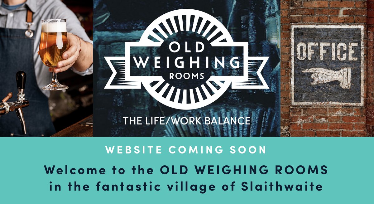 Been working behind the scenes with the owner of a new Life/Work venture called the Old Weighing Rooms at Upper Mills in Slaithwaite.  The brand and website landing page went live yesterday. Give their social pages a follow and Watch this space &gt;&gt; oldweighingrooms.co.uk