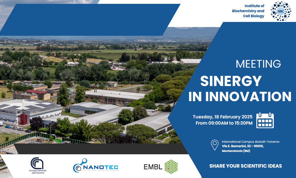 Cnr_Ibbc (@cnr_ibbc) on Twitter photo 🗓️18 February 2025 <a href="/Cnr_Ibbc/">Cnr_Ibbc</a> <a href="/EMBLRome/">EMBL Rome</a> and <a href="/CnrNanotec/">Cnr Nanotec</a> joint meeting at the Monterotondo Campus to disclose synergies in #Research, #Technology, and #Innovation.
💡Let's build a new scientific network!
<a href="/CNRsocial_/">CNR Consiglio Nazionale delle Ricerche</a> 🗓️18 February 2025 <a href="/Cnr_Ibbc/">Cnr_Ibbc</a> <a href="/EMBLRome/">EMBL Rome</a> and <a href="/CnrNanotec/">Cnr Nanotec</a> joint meeting at the Monterotondo Campus to disclose synergies in #Research, #Technology, and #Innovation.
💡Let's build a new scientific network!
<a href="/CNRsocial_/">CNR Consiglio Nazionale delle Ricerche</a>
