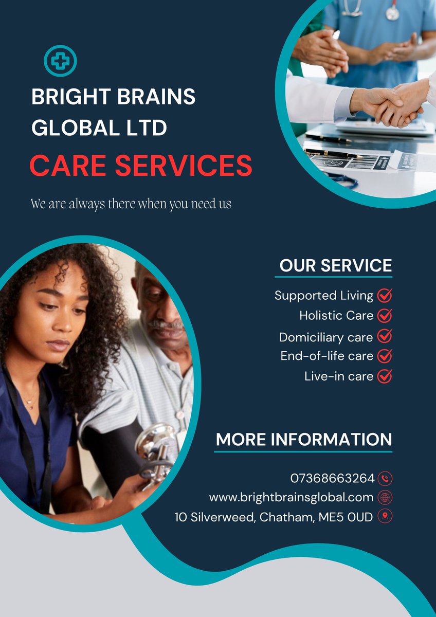 Bright Brains Global Ltd is dedicated to providing exceptional care services, ensuring individuals receive the highest level of support in their own homes. Their commitment to excellence is evident in their wide range of services including supported living , domiciliary care etc
