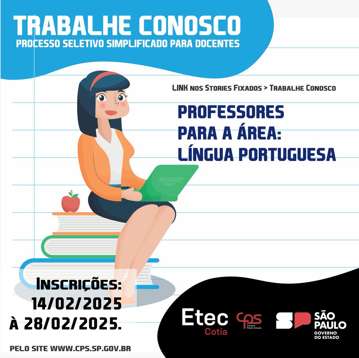 etecdecotia's tweet photo. Bora fazer parte do nosso time de professores? Confira o edital e inscrições pelo site https://t.co/bN9R19Jw4h https://t.co/RED8iA14cZ