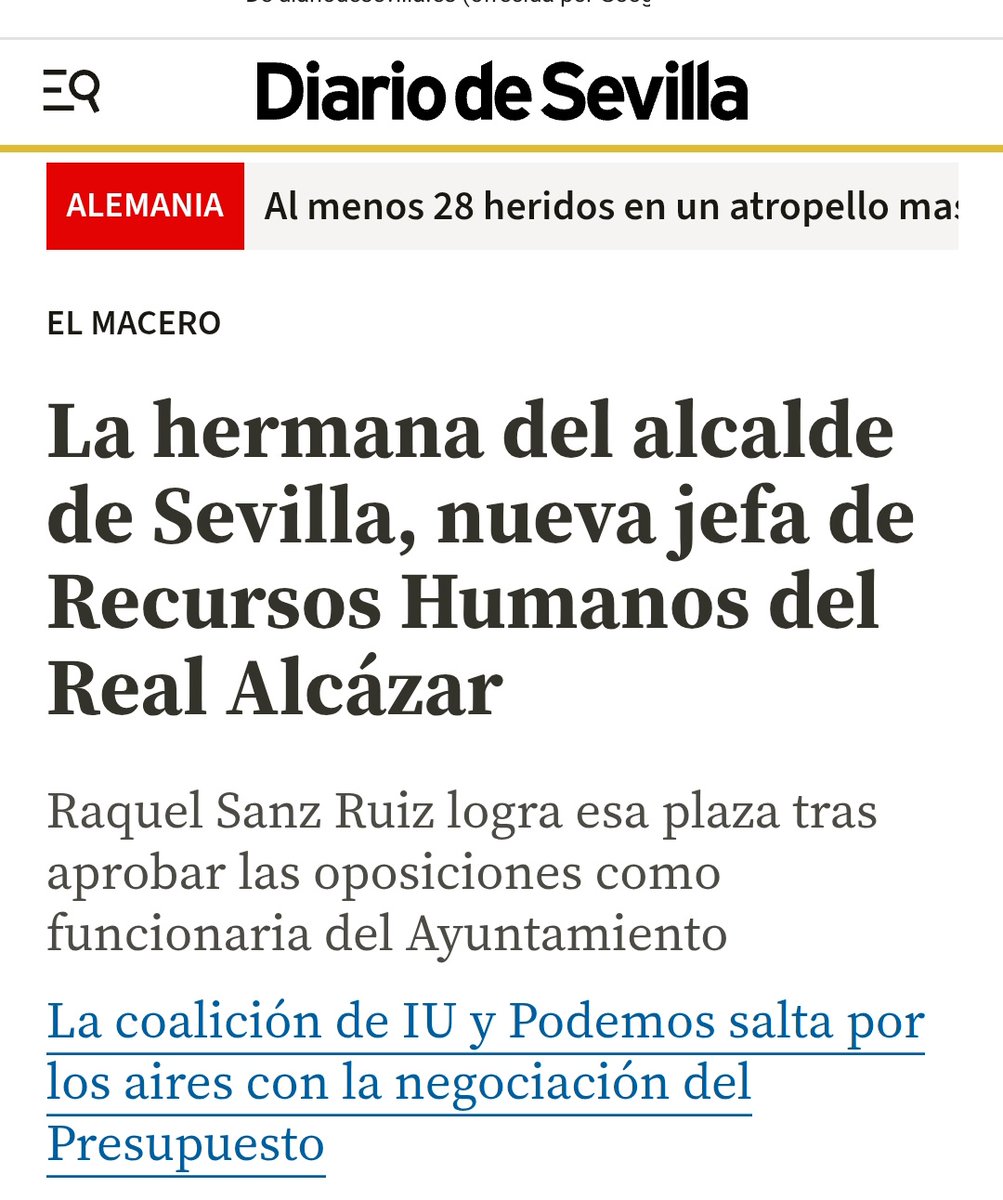 Jujonomi87's tweet photo. Anda, la hermana del presidente de la Junta ha tenido la misma suerte que la hermana del alcalde de Sevilla. https://t.co/cNTCGRSr8O