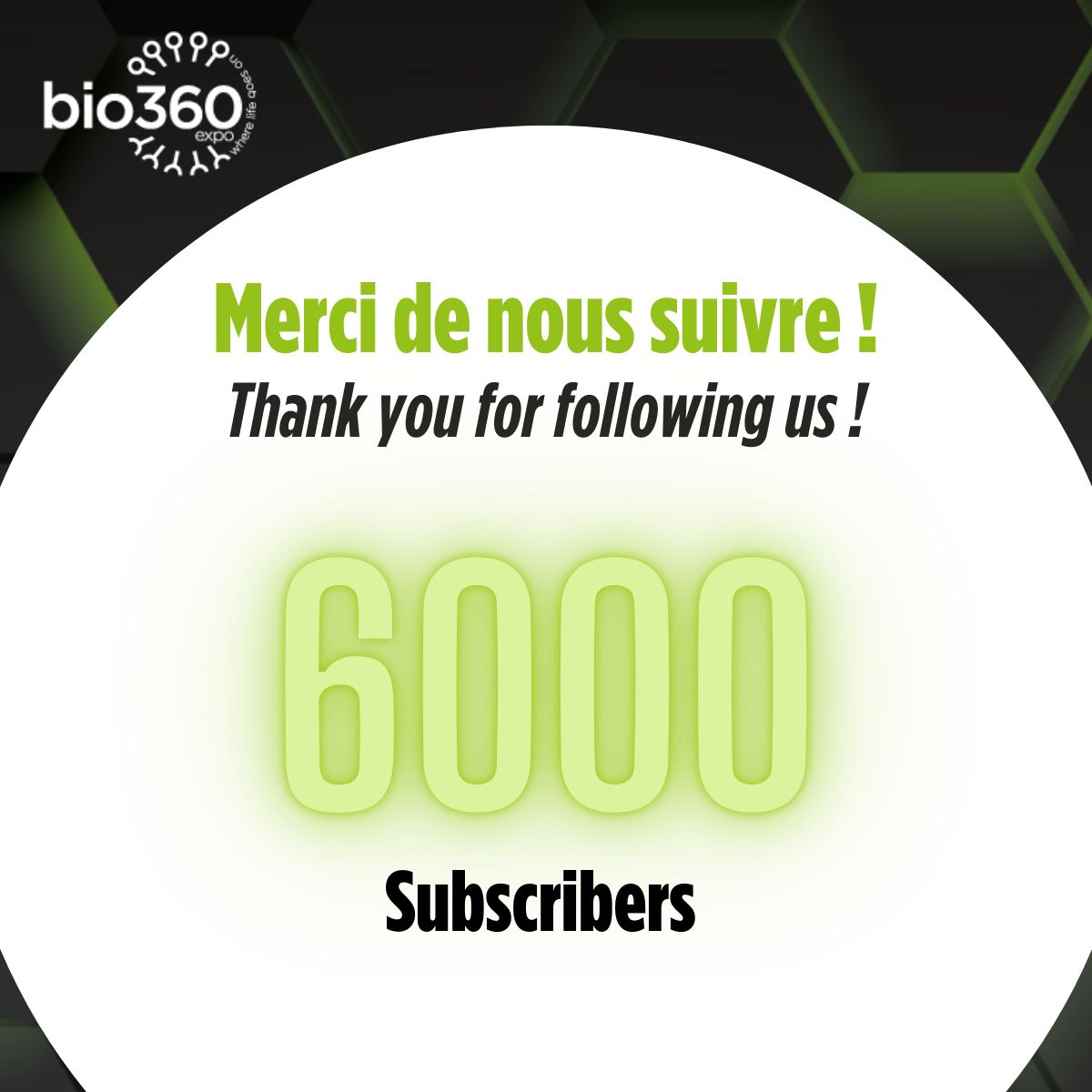🌿 Thank you to our 6000 subscribers! 🌿

We are thrilled and honored to reach this incredible milestone of 6000 subscribers on LinkedIn! 🎉

A huge thank you to each and every one of you for your support, interest, and engagement with Bio360.

#Bio360#Biotransition