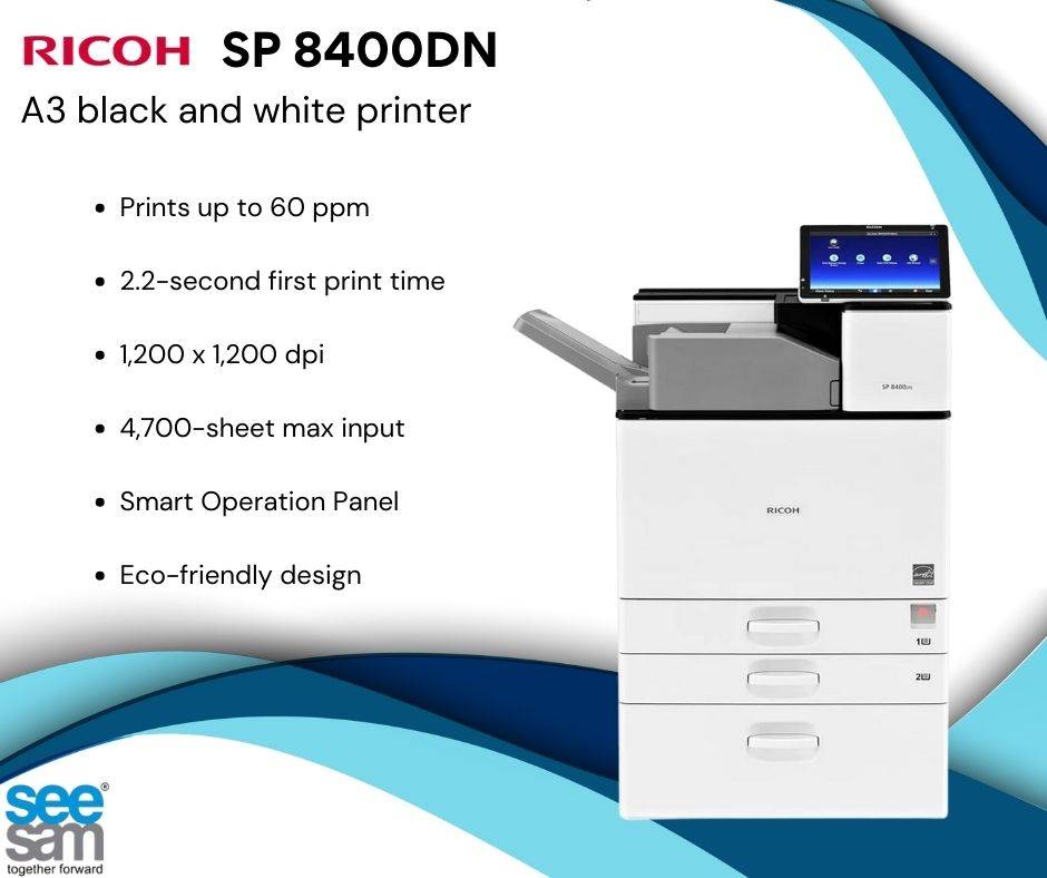 SeeSamSolution's tweet image. High-speed, high-quality printing ️ – the SP 8400DN RICOH delivers fast and reliable monochrome printing, perfect for easily handling large office workloads. 

#SeeSamSolutions #SP8400DN
