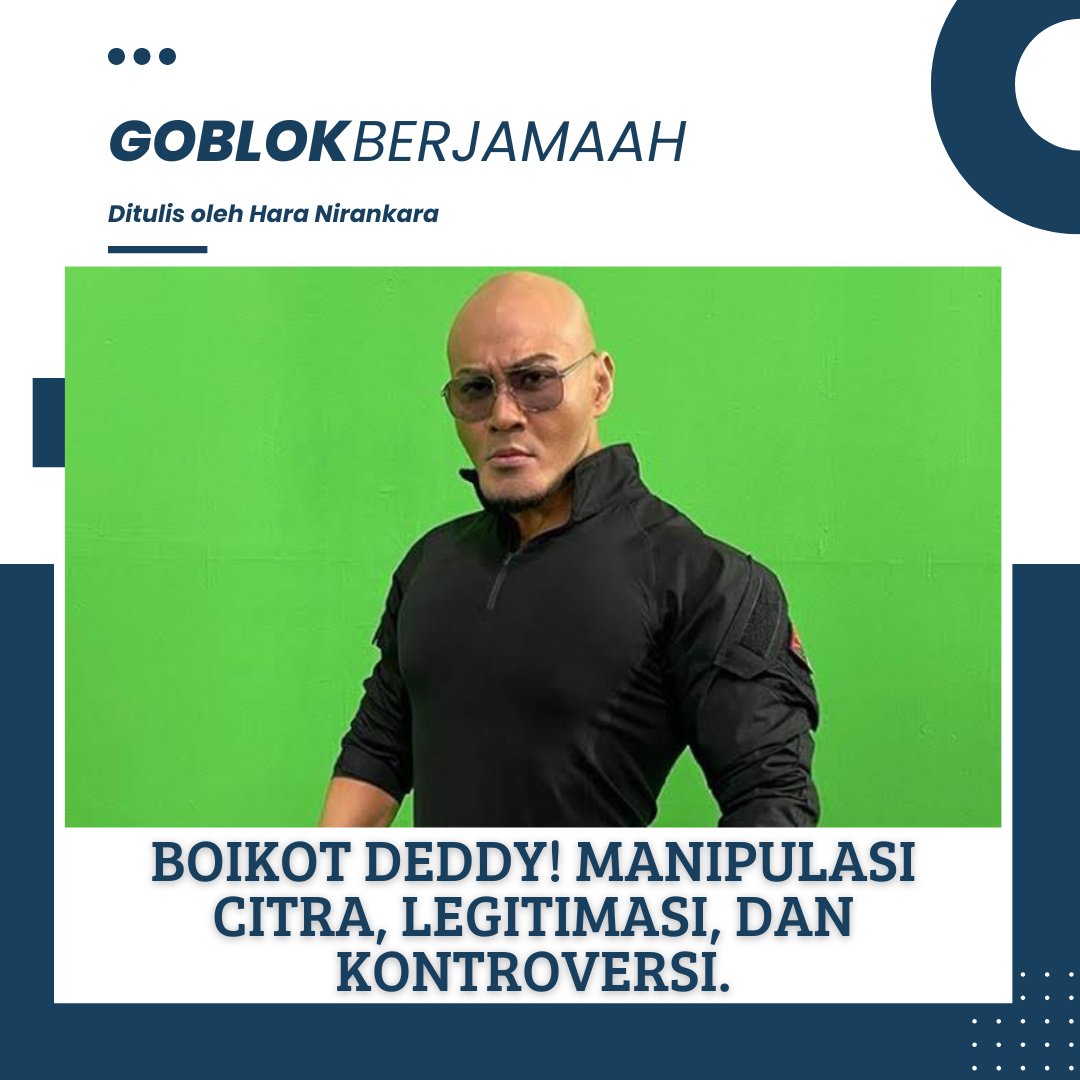 Hnirankara's tweet photo. Boikot Deddy! Manipulasi Citra, Legitimasi, dan Kontroversi

Gelar militer Letkol Tituler yang diterima oleh Deddy Corbuzier semakin memperkuat citra otoritasnya, namun, juga menimbulkan kritik dari masyarakat karena dianggap tidak relevan dengan latar belakangnya sebagai seorang pesulap.

Nah, jika dilihat dari perspektif sosiologi ala Max Weber, gelar militer yang didapatkan oleh Deddy dapat dianalisis melalui teori legitimasi yang membagi legitimasi menjadi tiga jenis, yaitu: tradisional, karismatik, dan rasional-legal. Menurut saya, gelar militer yang Deddy dapatkan termasuk ke dalam legitimasi rasional-legal karena diberikan oleh institusi resmi (TNI). Namun, kurangnya latar belakang militer membuatnya sulit mendapatkan legitimasi karismatik di mata publik yang mengkritisinya.

Hal tadi dapat menciptakan ketegangan antara otoritas formal dan persepsi publik, di mana Deddy dianggap "smart" dalam memanfaatkan gelar untuk meningkatkan pengaruhnya, tetapi juga rentan terhadap kritik karena dianggap tidak autentik.

Gelar ini juga mempengaruhi identitas Deddy sebagai figur publik yang jika ditelaah melalui teori identitas sosial, individu cenderung mengidentifikasi diri dengan kelompok yang memberikan status tinggi. Nah dengan gelar militer ini, Deddy berusaha mengasosiasikan dirinya dengan kelompok militer yang dianggap bergengsi, tetapi hal ini justru menciptakan konflik identitas karena ia tetap dikenal sebagai pesulap, bukan militer sejati.

Kalian pada merasa aneh, tidak? Ketika si botak ini memarahi anak kecil karena tidak memakan makanan yang diberikan dalam program MBG, sebenarnya si botak sudah melanggar etika militer karena gelar yang sudah ia peroleh, yang juga menunjukan bahwa ia tidak layak menyandang gelar Letkol Tituler.

Nah masalahnya, si botak ini mengidentifikasikan dirinya sebagai “smart people” serta melakukan branding melalui kanal youtube-nya, hingga pada akhirnya mendapatkan gelar Letkol Tituler. Namun, Deddy lupa, bahwa masyarakat kita saat ini sudah melek politik dan literasi, terutama di platform X. Sehingga, masyarakat modern cenderung skeptis terhadap publik figur yang dianggap memanfaatkan otoritas simbolik untuk kepentingan pribadi.

Nah yang jadi pertanyaan, apakah rezim penguasa saat itu sengaja memilih Deddy dan memberikannya gelar militer untuk memperkuat citra otoritas?

-Sebuah Esai-
