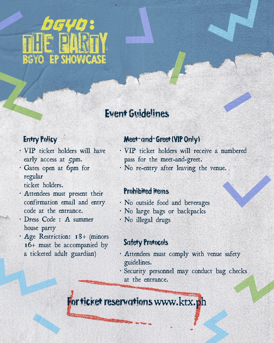 🚨 YOU’RE INVITED TO BGYO: THE PARTY! 🚨

We’re throwing the ultimate summer house party to celebrate BGYO’s self-titled EP! 🪩🌟

Join us for exclusive live performances, a special meet-and-greet, and more surprises! 🎉 Stay tuned and look out for all the details here!

🗓️ March