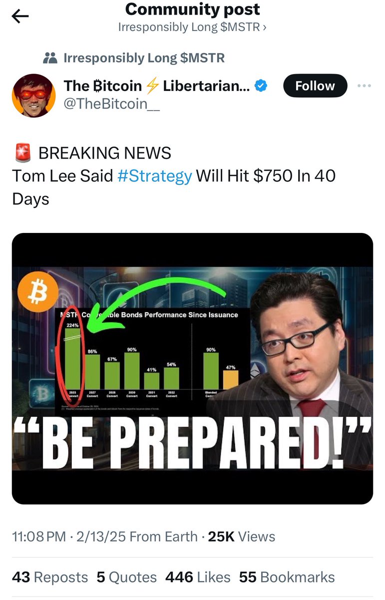 MagpieDetroit's tweet image. Hey there Tom Lee @fundstrat
Did you actually say this?
Dubious. Your name being used to promote a desperate bag pump.