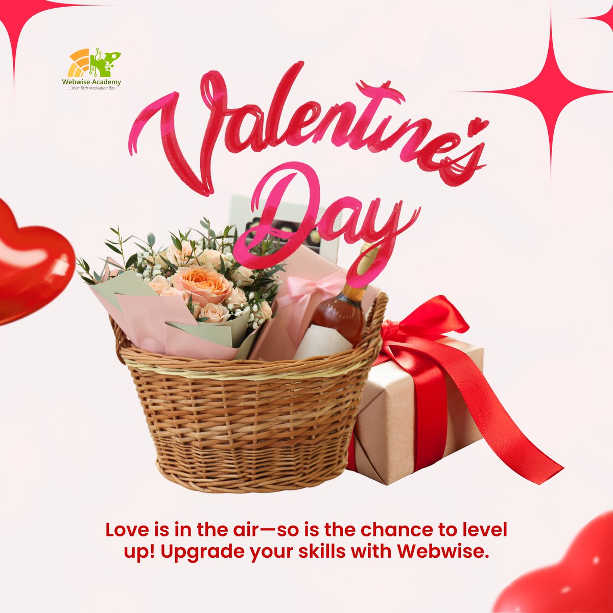 webwiseacademy's tweet image. Happy Valentine&apos;s Day, Webwise Academy Family!

Celebrate love and learning today! Gift yourself with new tech skills or share the opportunity with someone you care about.

#WebwiseAcademy #ValentinesDay #LearnToLoveTech #ShareTheLove