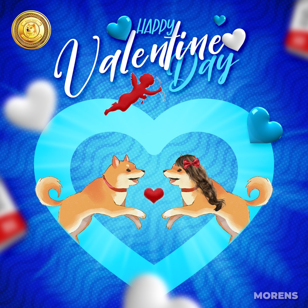 morens_crypto's tweet image. Happy Valentine’s Day, 🙏🙏 💙❤💙🤗😍🤗💮💮💮 #DogeFam 💃🕺