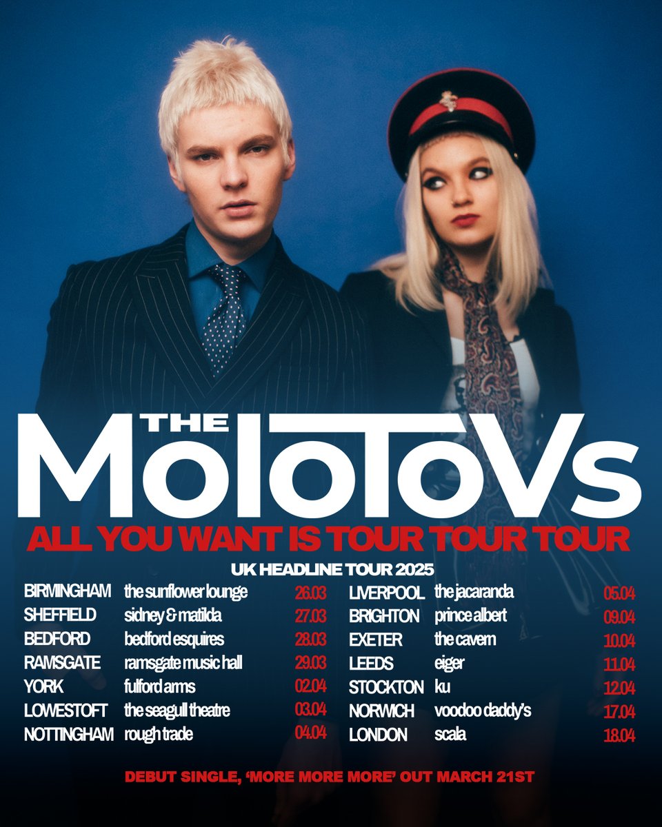 OUR DEBUT SINGLE &amp; UK TOUR

To celebrate the release of our first ever single, ‘More More More’, we are hitting the road! Tickets for our UK tour are live now. Let’s have it.

Presave, preorder and ticket links are all neatly in our bio. Go ham.
