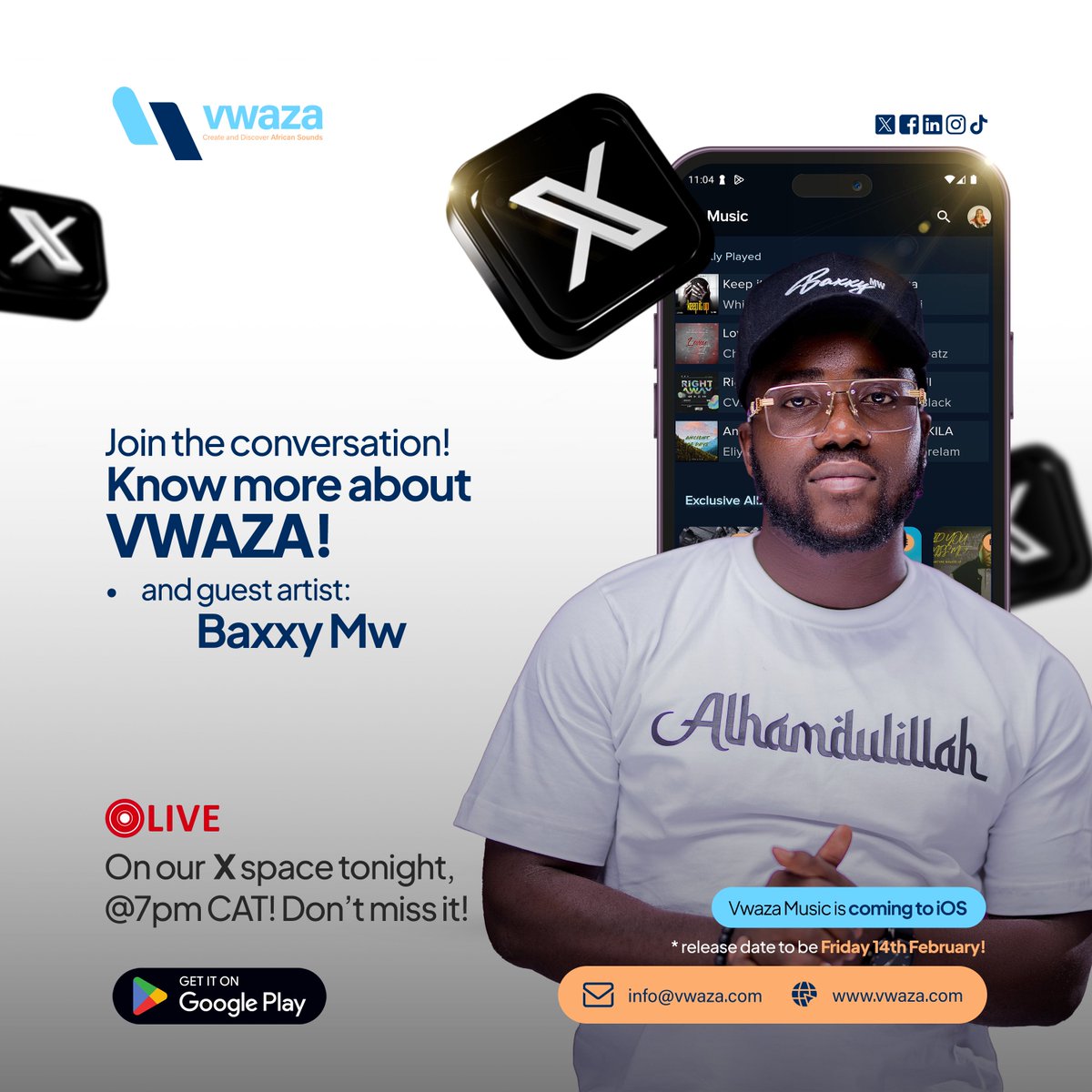 JoelFickson's tweet image. Join us tonight. We are going to talk about music and Vwaza. Save the reminder!