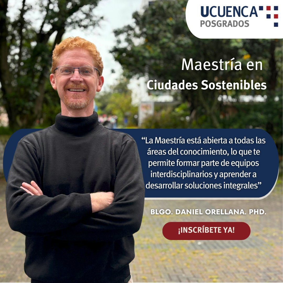 Maestría de Ciudades Sostenibles🙌
📍Modalidad: presencial
🗓️ Duración: 3 semestres
💰 Inversión: $4250 ¡Becas disponibles!
Horario de clases: De lunes a viernes de 15h00 a 19h00
Inscríbete hasta el 26 de febrero
Información e inscripciones aquí ➡️
bit.ly/ciudadesosteni…