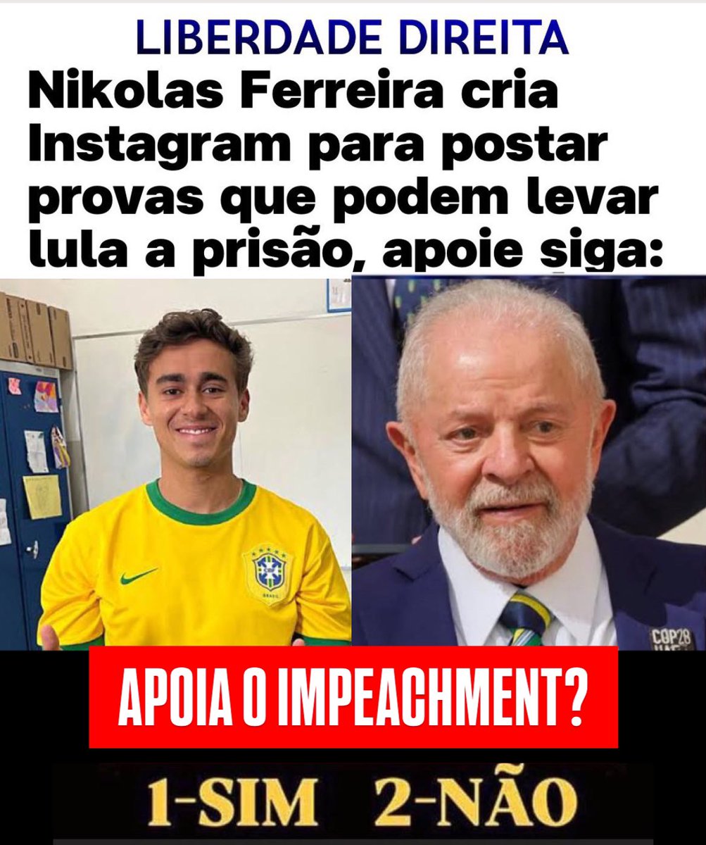 👇👇
SIGA <a href="/nikolas_apoio/">Nikolas - APOIO</a> 

Dê um RT para nos apoiar! 👍