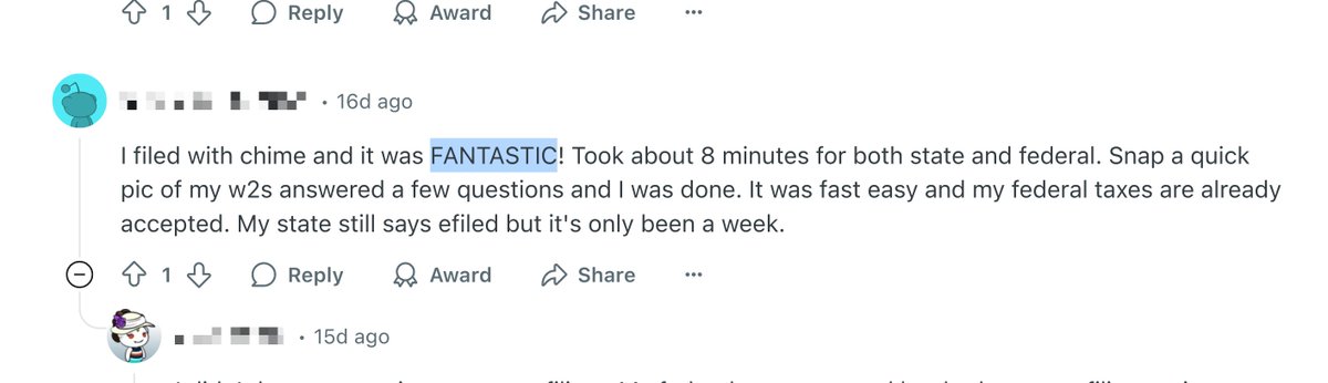 i love reading unsolicited reviews like this from real people who can file their taxes in under 10 m
