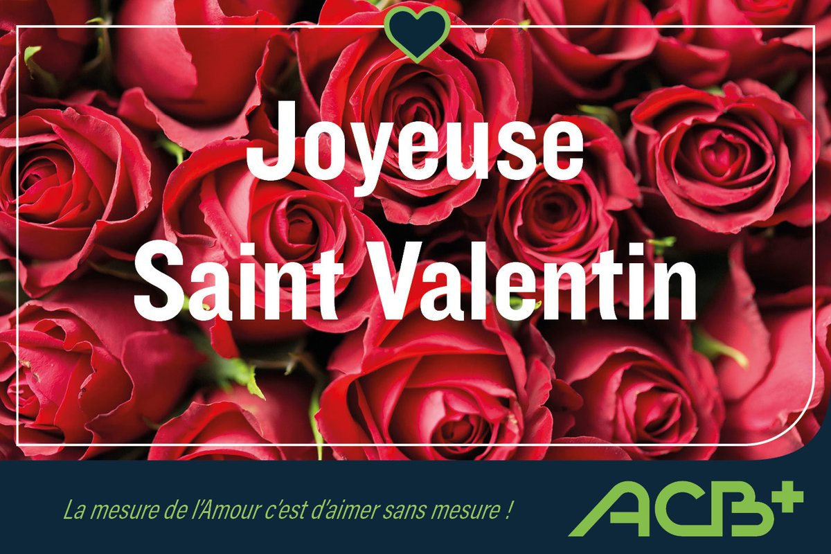 💖 Joyeuse Saint-Valentin à toutes et à tous ! 💖

Chez ACB+, nous célébrons aujourd’hui les liens qui nous unissent : confiance, respect et collaboration. Merci d’être au cœur de notre réussite !

🌹 Et vous, qu’est-ce qui vous fait vibrer aujourd’hui ?

#SaintValentin