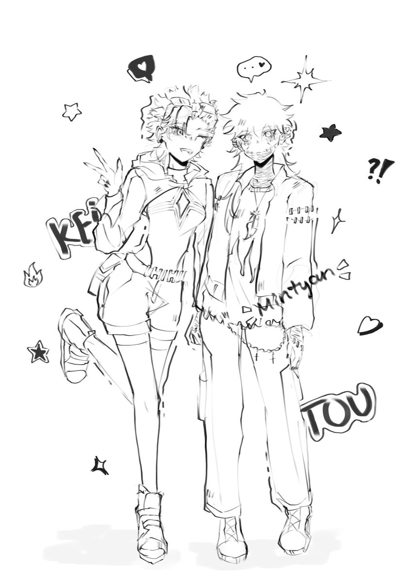 AVelaciela's tweet photo. Valentine with dabihawks (female version)🍫♥️

#mha #bnha #hawks #dabi #keigo #takami #touya #todoroki #dabihawks #bnhafanart #mhafanart https://t.co/vzWl0vmYxv