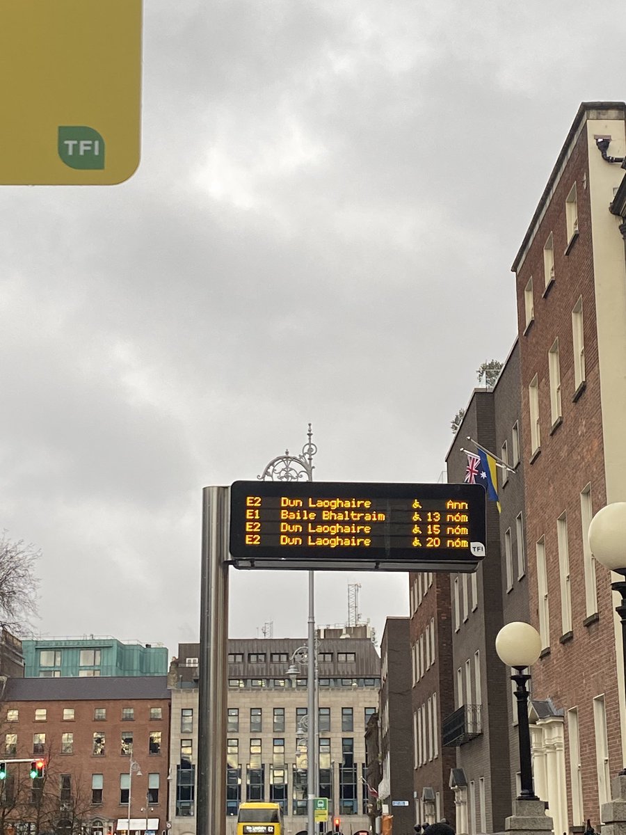 <a href="/TFIupdates/">Transport for Ireland</a> You’ll just have to wait 13 minutes at the height of rush hour to get out of the city centre. Absolute madness since these changes were made! 🙄🙄 taking twice as long to get in and out of thbed city every day!
