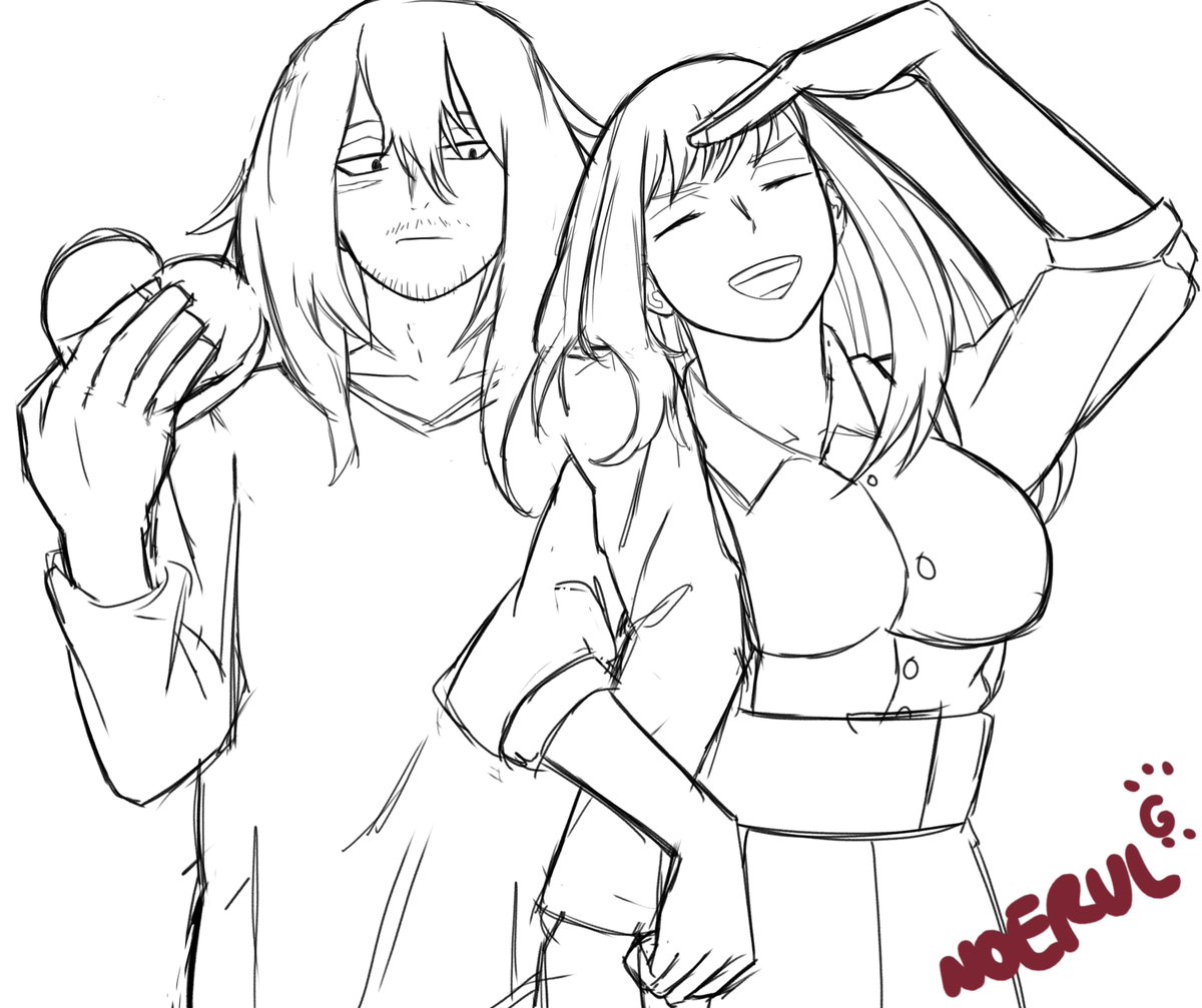 kangnoerul's tweet photo. Serious or joking? Eraser Head &amp; Ms. Joke ❤️ 

#EraserHead #MsJoke #MyHeroAcademia #BokuNoHeroAcademia #BNHA #MHA  #ShotaAizawa #FunnyVsSerious #BokuNoHeroFanart #EraserheadxMsJoke #ヒロアカ #僕のヒーローアカデミア https://t.co/p6Jd6piZRC