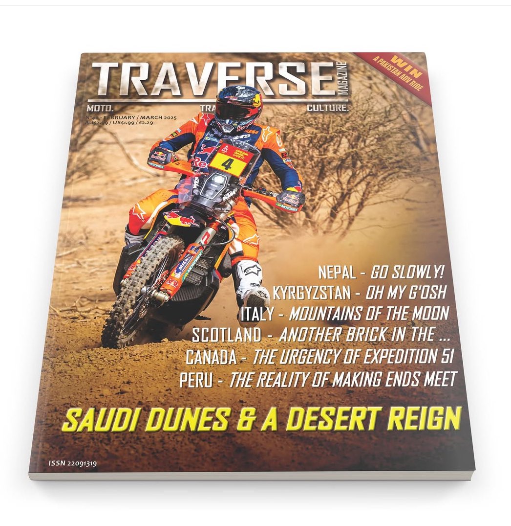 TRAVERSE Issue 46, out now, get your digital copy here - joom.ag/wNMd - or download a pdf here - traverse-magazine.com/shop/ols/produ… - you won't find more motorcycle adventure, travel, and inspiration anywhere else

#moto #travel #culture