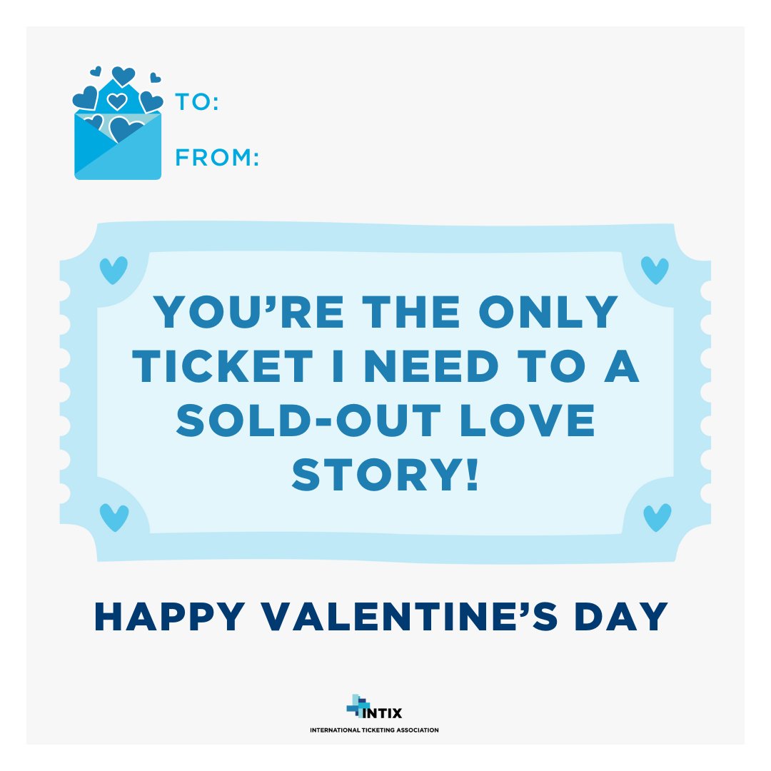 intixassoc's tweet photo. Roses are red, violets are blue, we love ticketing and our #INTIX fam too! 💙 🎟️ Happy Valentine’s Day! https://t.co/QI3HAqAVZp