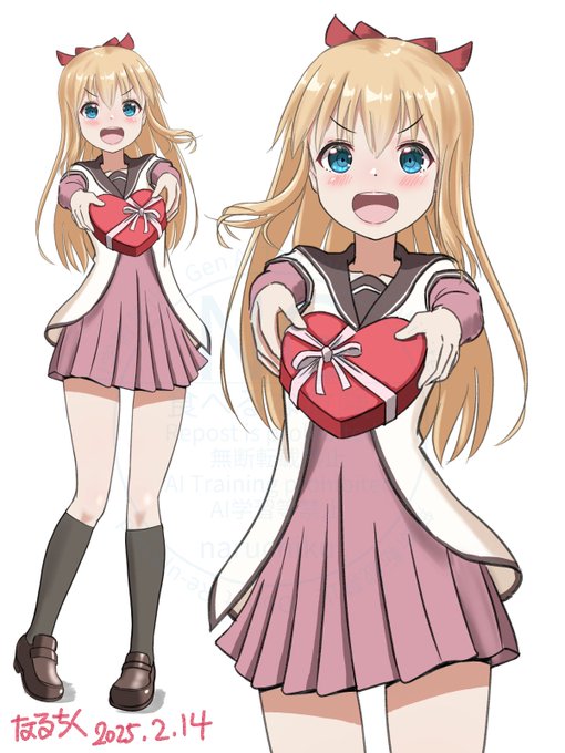 pixivリクエストでゆるゆりの依頼をいただいたので、キャラ練習で歳納京子ちゃん描いてみました。
ゆるゆりのキャラ難しいです・・・ 